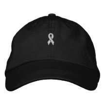 Casquillo blanco de la cinta por SRF Gorra De Béisbol Bordada