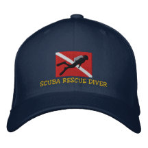 Casquillo bordado buceador del rescate del EQUIPO  Gorra Bordada