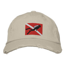 Casquillo bordado buceador gorra de béisbol bordada