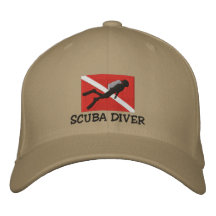 Casquillo bordado buceador gorra de beisbol