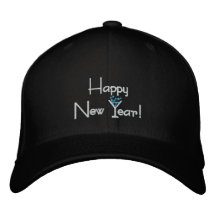 Casquillo bordado de la Feliz Año Nuevo Gorra Bordada