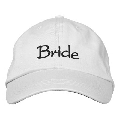 Casquillo bordado de la novia gorra de béisbol Casquillo bordado de la novia gorra de béisbol