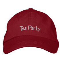 Casquillo bordado fiesta del té gorra de beisbol
