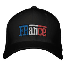 Casquillo bordado Francaise francés de la bandera  Gorras Bordadas