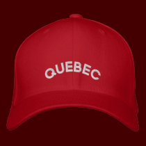 Casquillo bordado gorra de béisbol de Quebec Canad gorras bordados