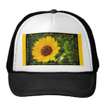 casquillo con arte del girasol gorros bordados
