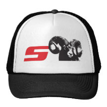 Casquillo córneo del camionero del espolón gorros bordados