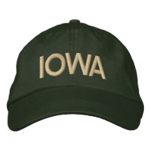 Casquillo de Iowa Gorra De Beisbol Bordada