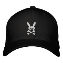 Casquillo de la bola del conejito de la superviven gorra bordada