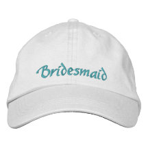 Casquillo de la dama de honor gorra de béisbol