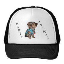 Casquillo de la malla de Yorkie del juerguista Gorros