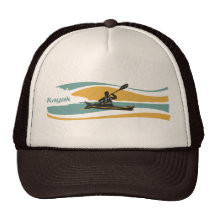 Casquillo de la salida del sol del kajak gorras de camionero