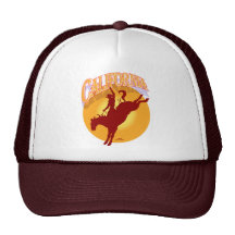 Casquillo de la salida del sol del rodeo de Califo Gorras De Camionero