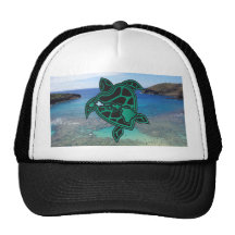 Casquillo de las islas de Hawaii de la tortuga Gorro De Camionero