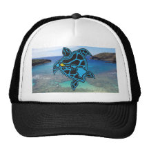 Casquillo de las islas de Hawaii de la tortuga Gorras De Camionero