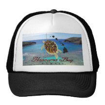 Casquillo de los camioneros de la tortuga de Hawai Gorros Bordados