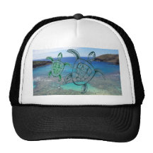 Casquillo de los camioneros de la tortuga de Hawai Gorro De Camionero