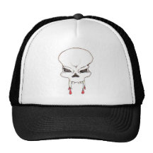 Casquillo de los camioneros del cráneo del vampiro gorros bordados