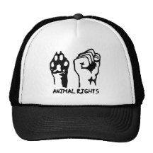 Casquillo de los derechos de los animales gorras de camionero