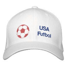 Casquillo de los E.E.U.U. Futbol para los aficiona Gorras Bordadas