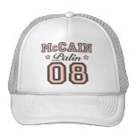 Casquillo de McCain Palin 08 Gorras