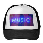 Casquillo de neón de la bola de la música gorro de camionero