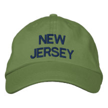 Casquillo de New Jersey Gorra De Béisbol Bordada