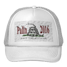 Casquillo de PALIN 2016, Borgoña 3D, Gadsden blanc Gorras