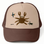 Casquillo del arte: Cangrejo, insecto, pájaro. Bro gorras