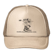 Casquillo del caddie de la escuela vieja gorra
