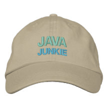 Casquillo del DROGADICTO de JAVA Gorro Bordado