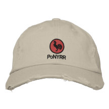 Casquillo del ferrocarril del potro gorras bordadas