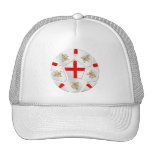 Casquillo del fútbol de Inglaterra de la bandera d Gorra