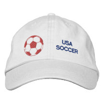 Casquillo del fútbol de los E.E.U.U. para las fans Gorras Bordadas