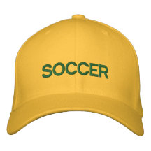 Casquillo del FÚTBOL para las fans del juego hermo Gorra De Béisbol Bordada