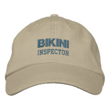 Casquillo del INSPECTOR del BIKINI (monótono) Gorra De Beisbol