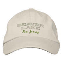 Casquillo del lago beaver gorras bordadas