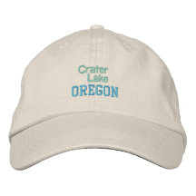 Casquillo del LAGO del CRÁTER Gorras Bordadas