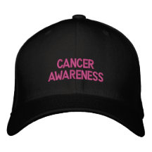 ¡Casquillo del mes de la conciencia del cáncer de  Gorra De Beisbol Bordada