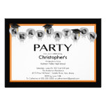 Casquillo del negro de la invitación de la fiesta 