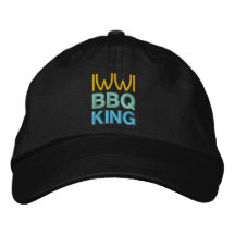 Casquillo del REY del Bbq Gorra Bordada