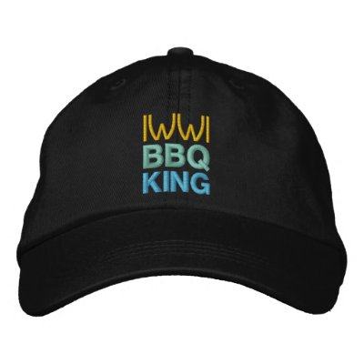 Casquillo del REY del Bbq Gorra Bordada