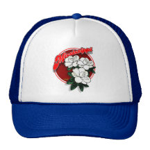 Casquillo del trío de la magnolia de Mississippi Gorros Bordados