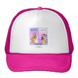 Casquillo divertido del dibujo animado del gato (t gorras de camionero