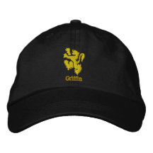 Casquillo heráldico bordado del león o del grifo gorras de beisbol bordadas