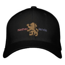 Casquillo holandés del león del oro del casquillo gorra de béisbol