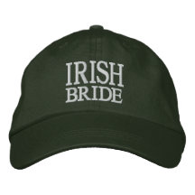 Casquillo irlandés del boda de la novia gorras bordadas