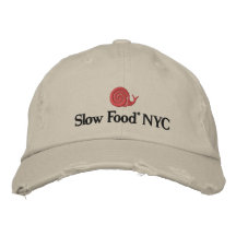 Casquillo lento de la comida NYC Gorras De Beisbol Bordadas