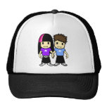 Casquillo lindo de los pares gorras de camionero