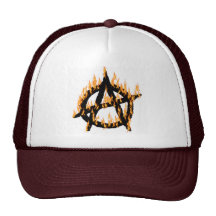 Casquillo llameante de la anarquía gorros  